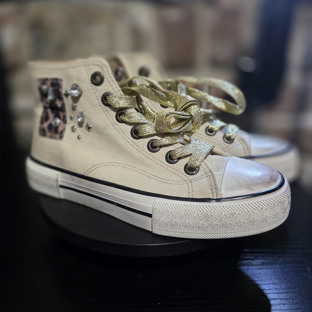 Blowfish Malibu Distressed High-Top Sneakers - Picture 2 of 7